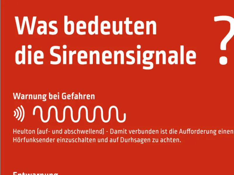 Übersicht der Sirenensignale
