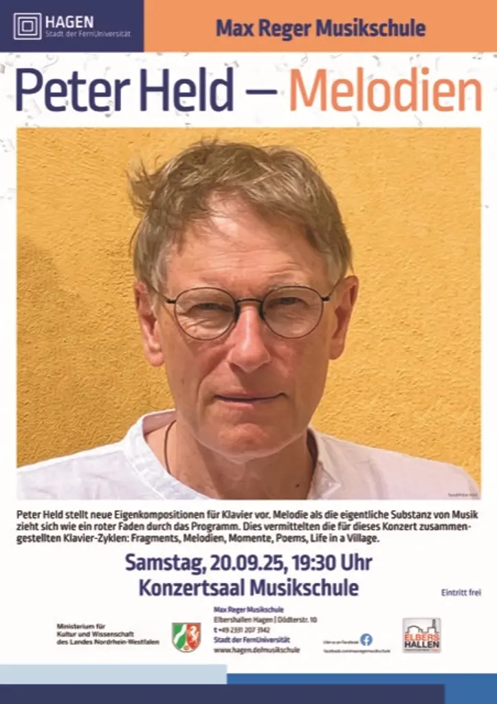 Einladung zum Klavierkonzert mit Peter Held