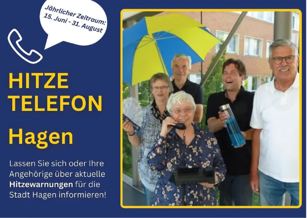 Postkarte des Hitzetelefons