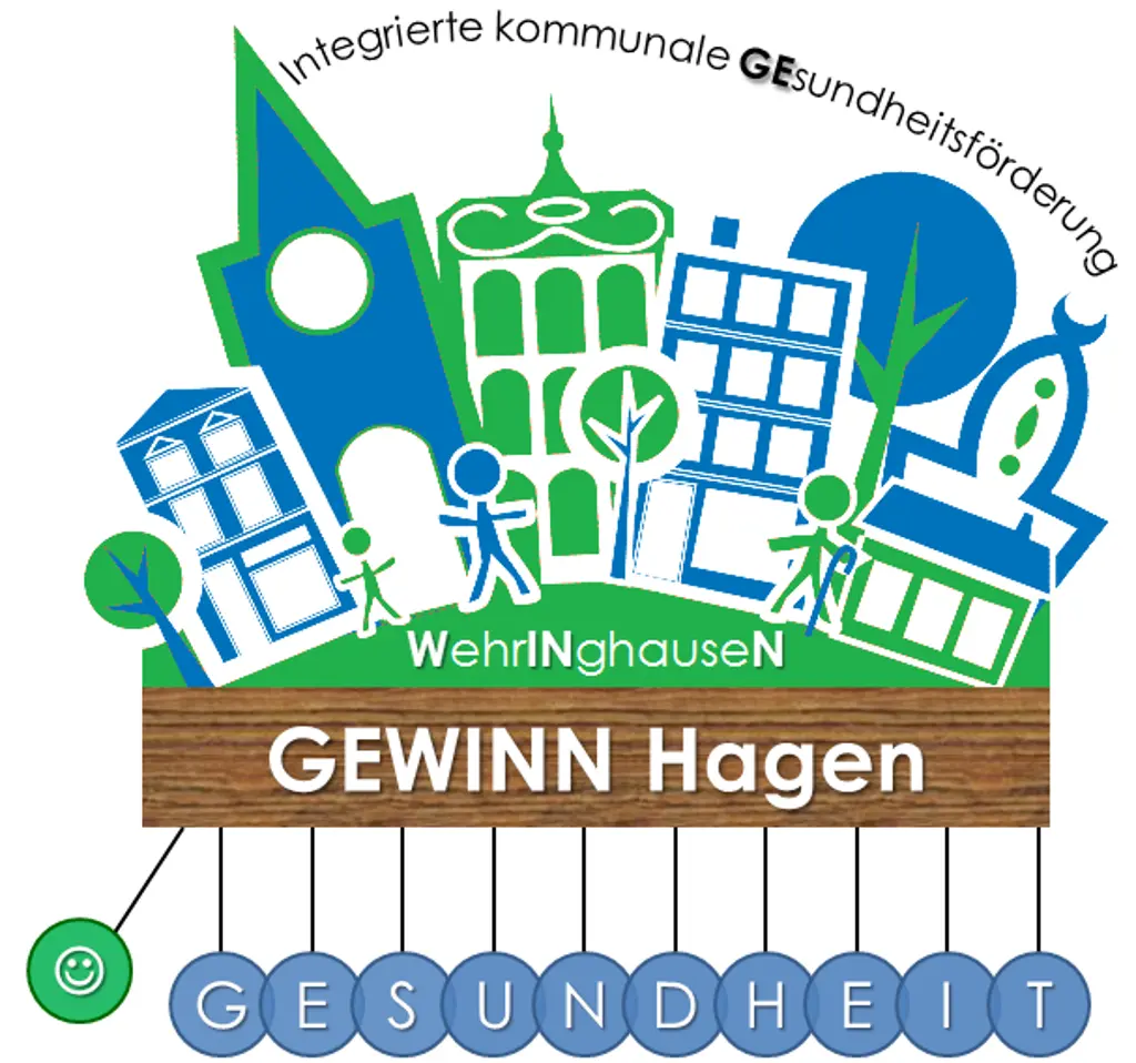 Grafik: Logo vom Gesundheitsf&ouml;rderungsprojekt "GEWINN"