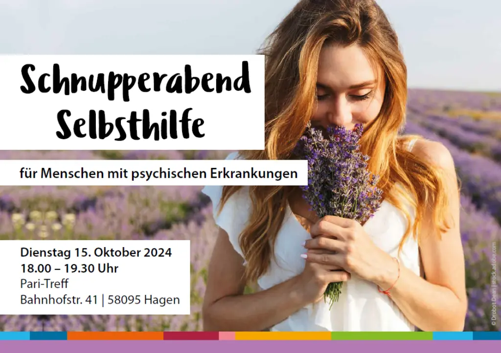 Postkarte Einladung zum Schnupperabend Selbsthilfe