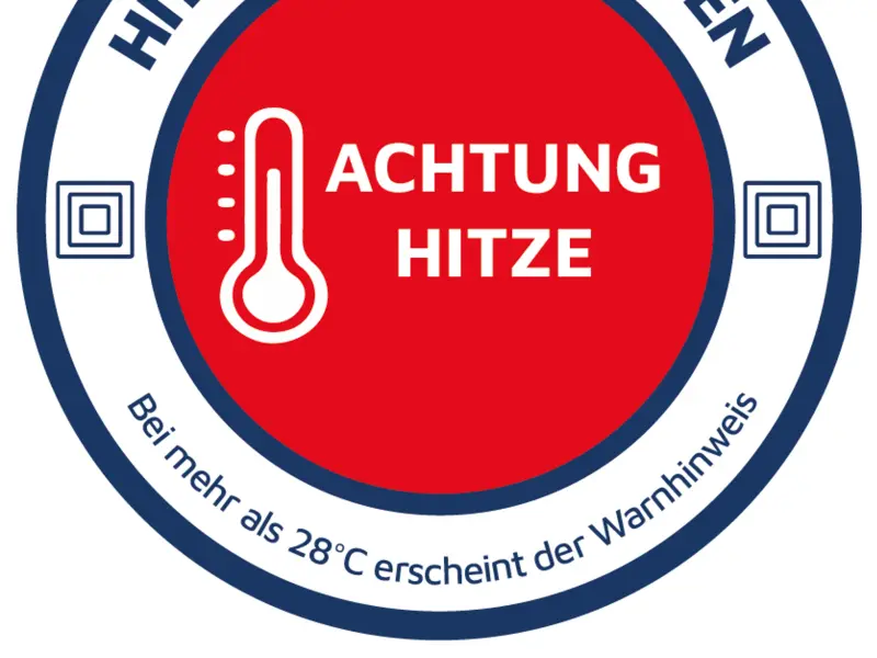Hitze-Warner-Sticker