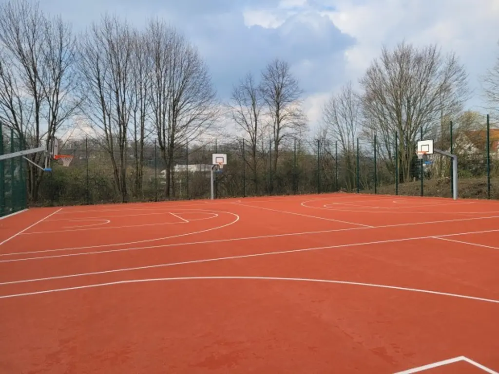 Die 3x3 Basketballanlage in der Hasper Bezirkssportanlage.
