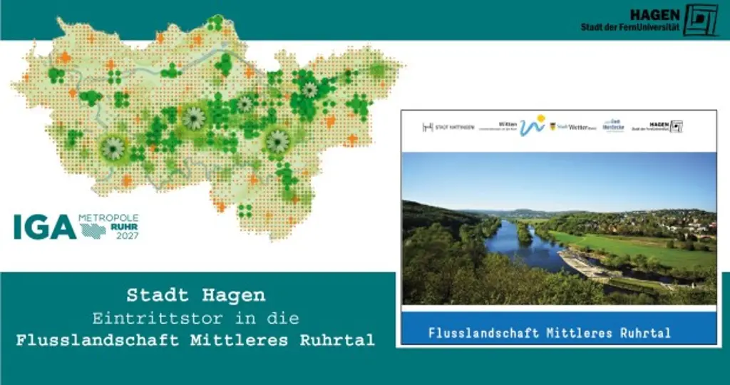 Die Stadt Hagen kooperiert mit den Städten Hattingen, Herdecke, Wetter und Witten im Rahmen des Landschaftsraums "Mittleres Ruhrtal"