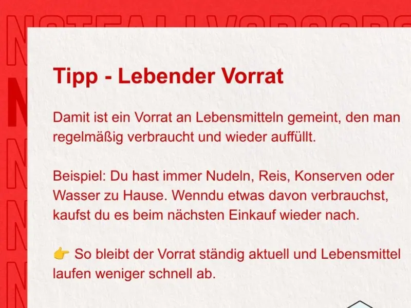 Lebender Vorrat