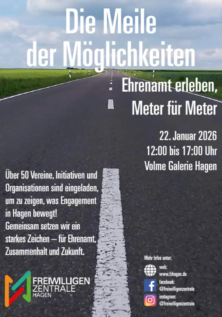 Veranstaltungsplakat Meile der Möglichkeiten