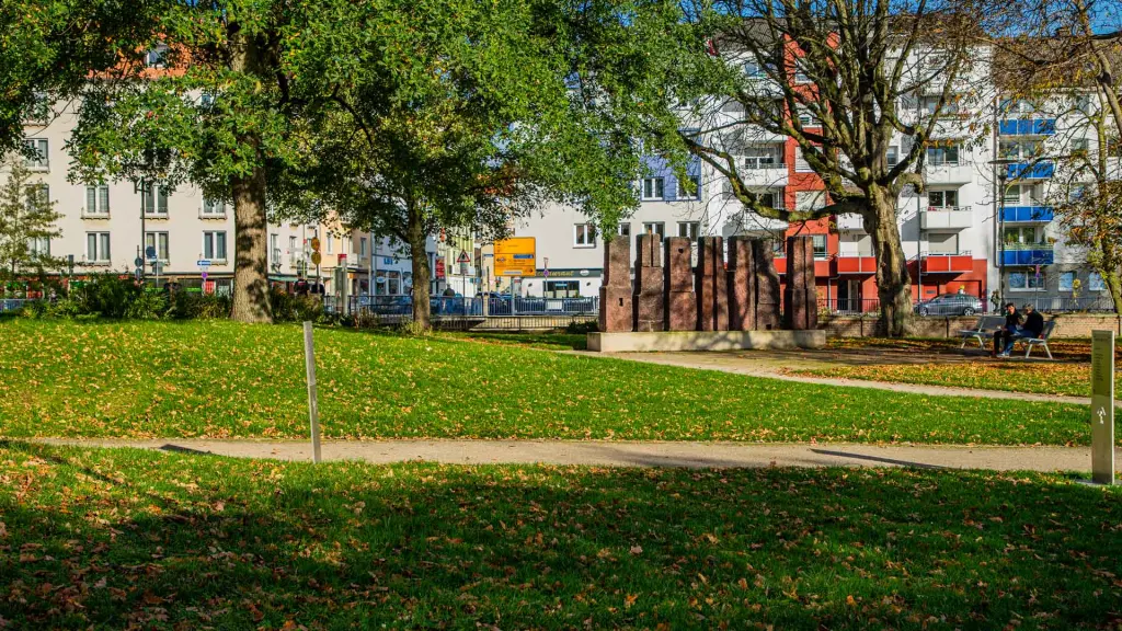 Foto: Außenaufnahme der Grünfläche im Dr. Ferdinand-David-Park.