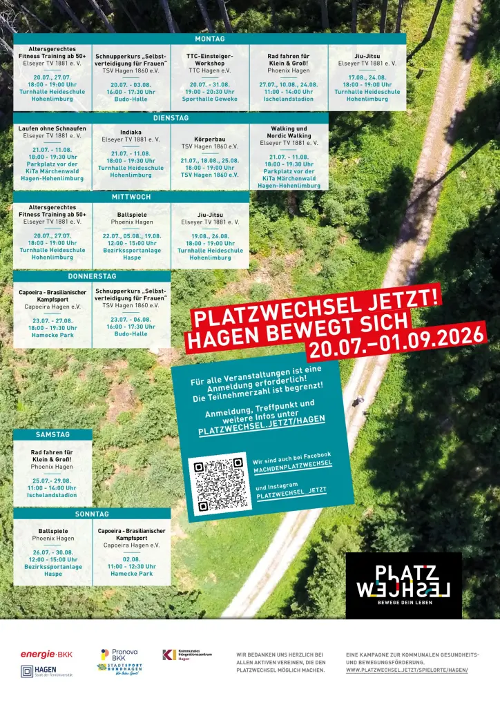Platzwechsel Stundenplan