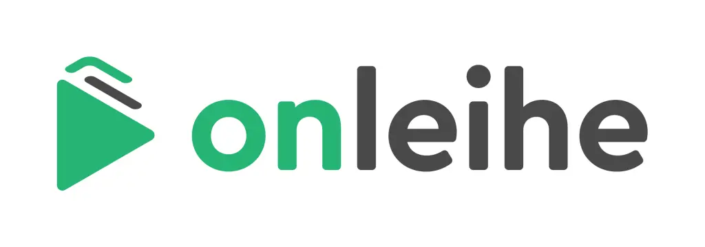 Foto: Logo der Onleihe (onleihe und links davor ein Büchersymbol in Dreickform)