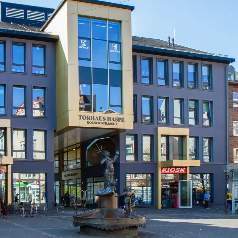 Foto: Außenaufnahme des Hasper Torhauses.