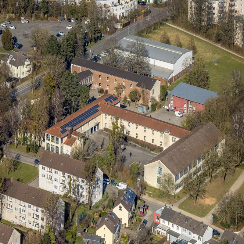 Foto: Luftbild des Rahel-Varnhagen-Kollegs.