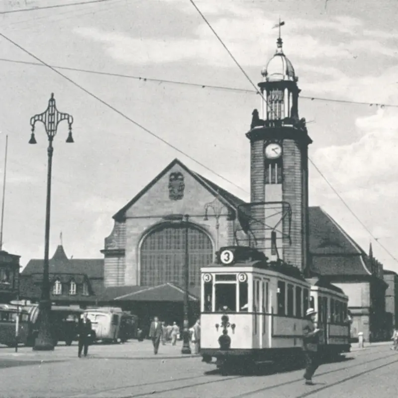 Foto: Historische Aufnahme des Hagener Hauptbahnhofs.