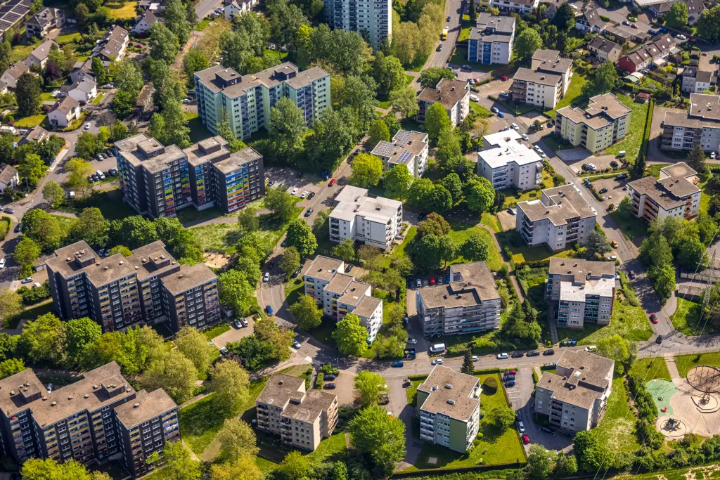 Ein Luftbild von Hagen