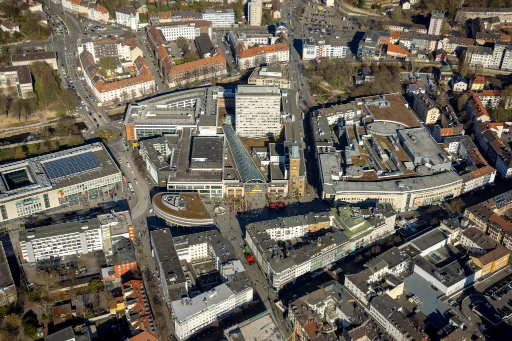 Foto: Luftbild der Hagener Innenstadt