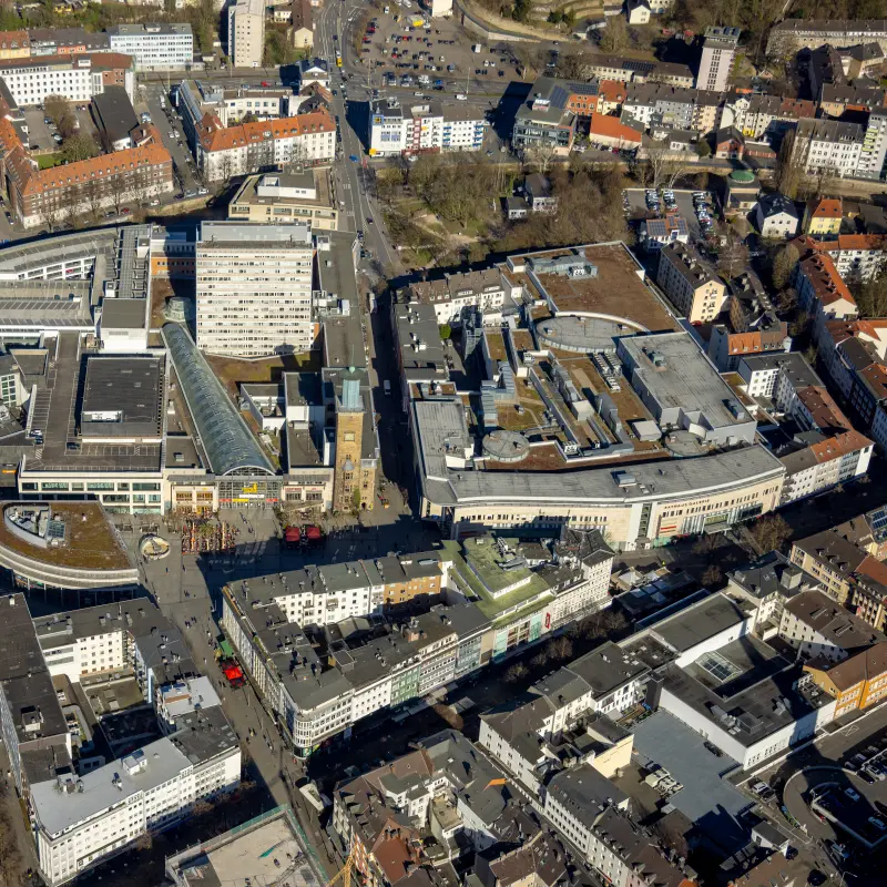 Foto: Luftbild der Hagener Innenstadt