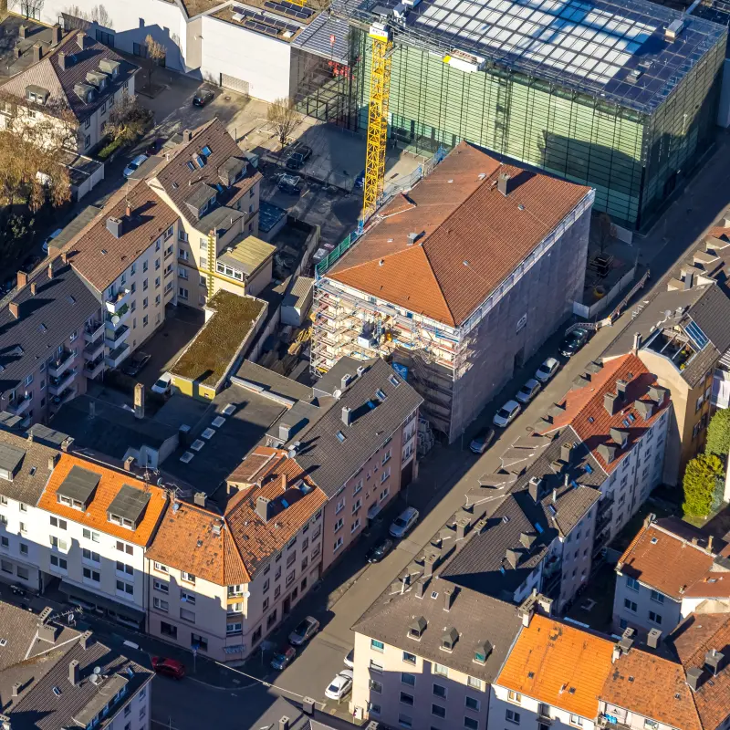 Foto: Luftbild der Prentzelstra&szlig;e