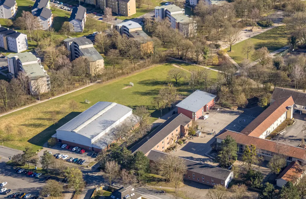 Foto: Luftbild des Fritz-Steinhoff-Parks.