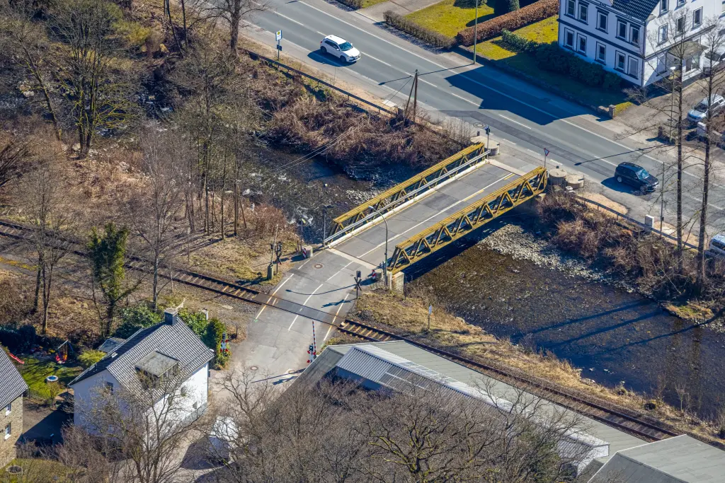 Foto: Luftbild der Br&uuml;cke Rehbecke
