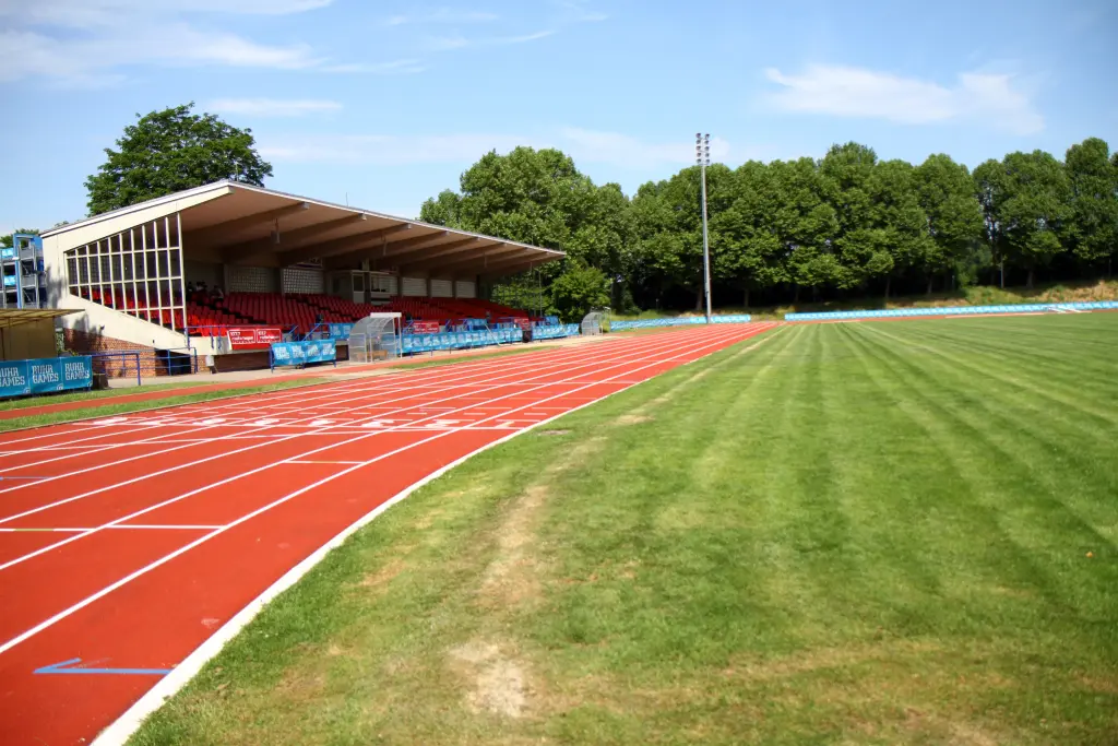 Foto: Aufnahme eines Teils des Ischelandstadions