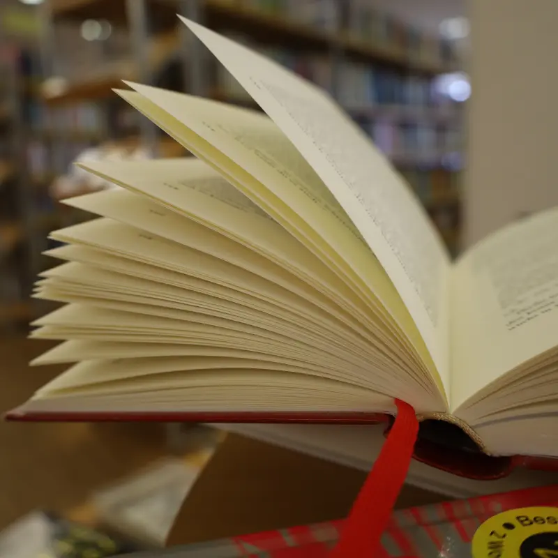 Foto. Ein aufgeschlagenes Buch