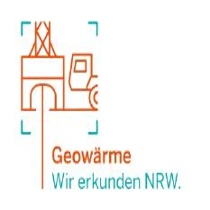 Foto: Das Logo des Projekts "Geowärme – Wir erkunden NRW. | Ein Projekt des Geologischen Dienstes NRW"