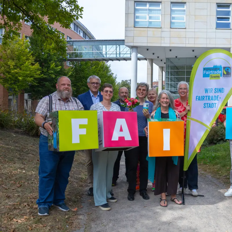 Foto: Gruppenfoto der Steuerungsgruppe „Fairtrade Town Hagen“