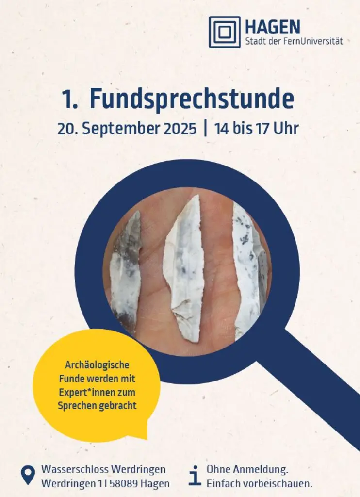 Foto: Der Flyer der ersten Fundsprechstunde.