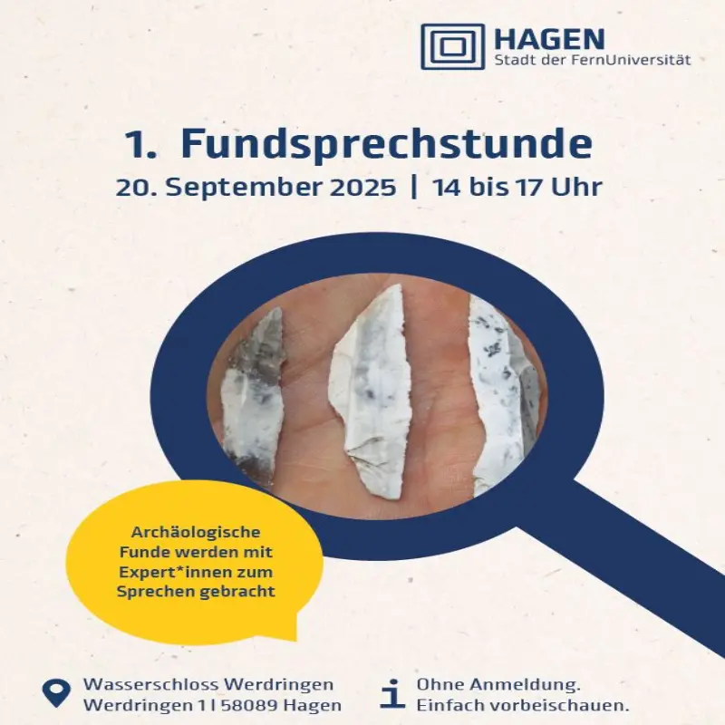 Foto: Der Flyer der ersten Fundsprechstunde.