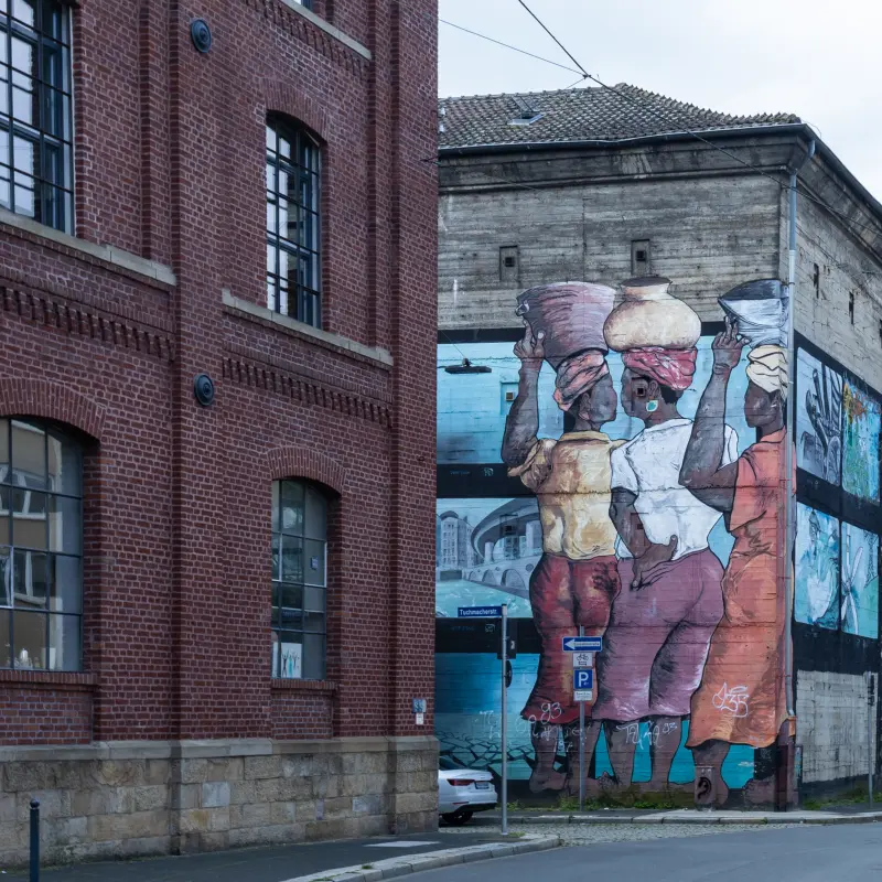 Symbolbild der Tuchmacherstra&szlig;e