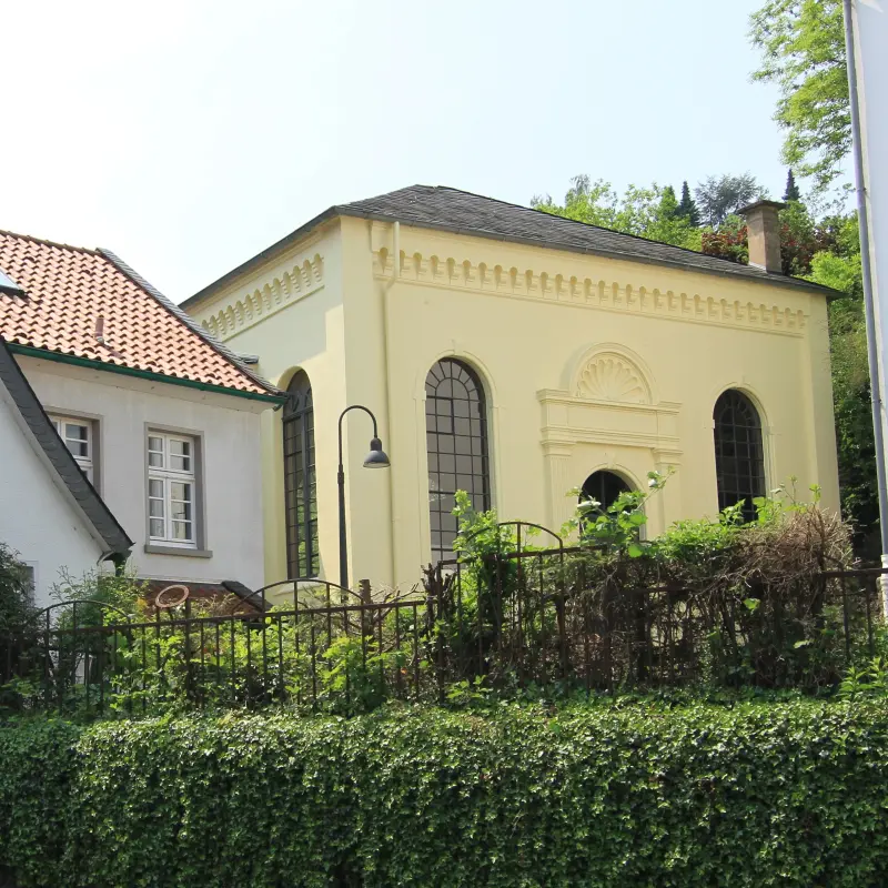 Foto: Au&szlig;enaufnahme der Alten Synagoge Hohenlimburg.