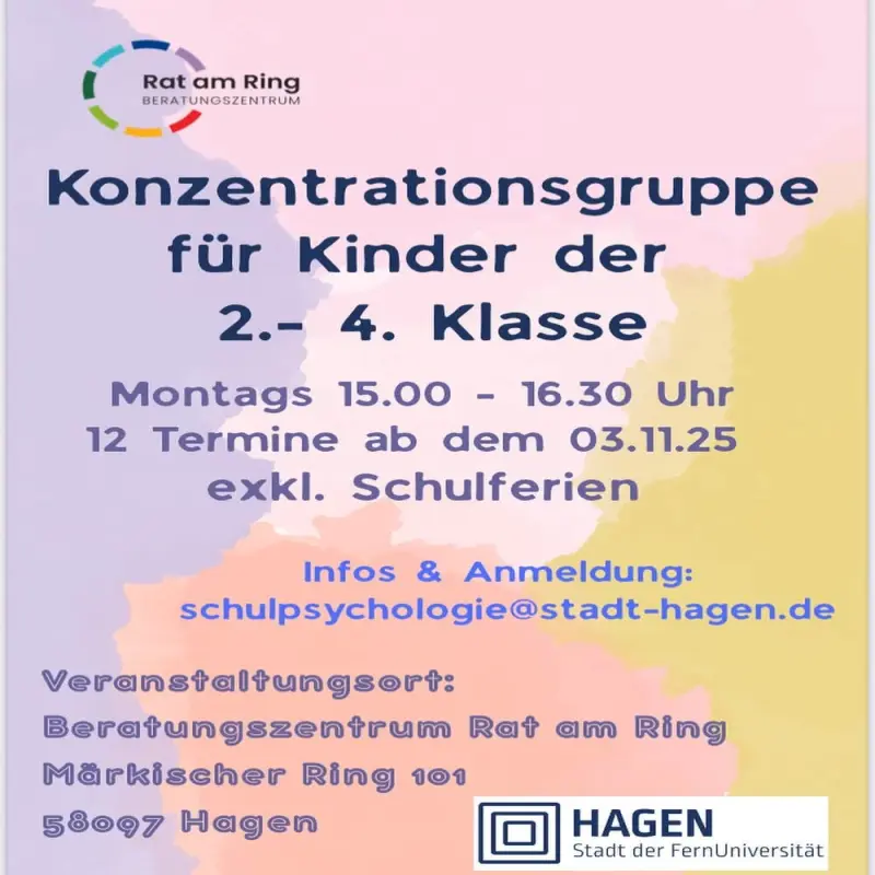 Das Plakat zum Angebot