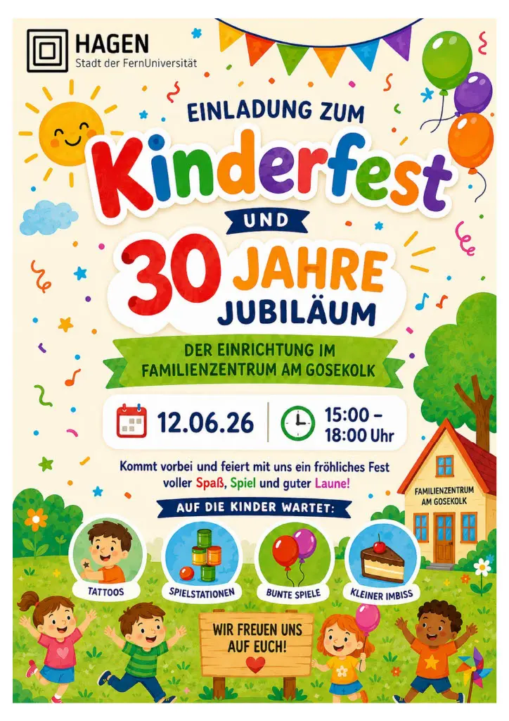 Foto: Plakat des Kinderfestes.