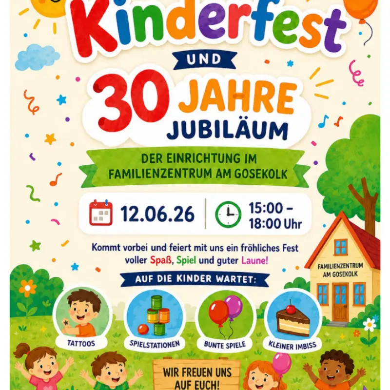 Foto: Plakat des Kinderfestes.