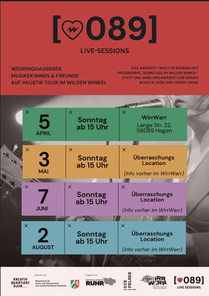 Sonntags im Wilden Winkel: 089 LIVE SESSIONS