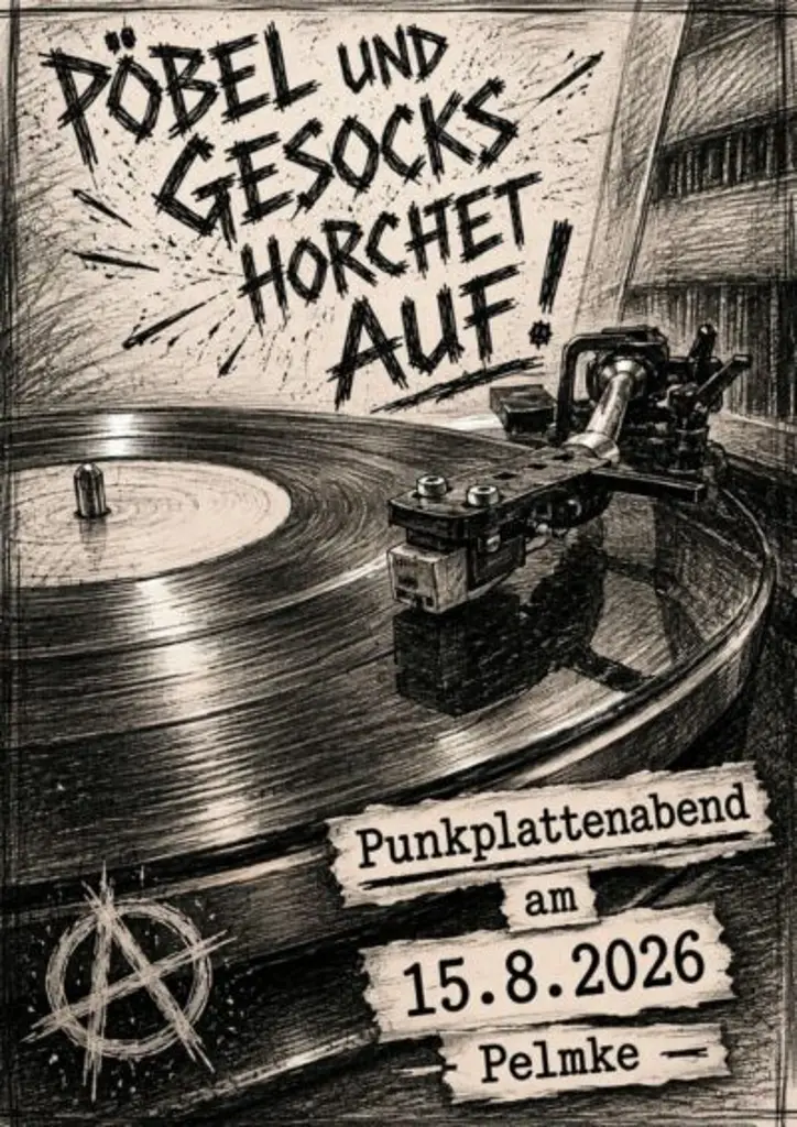 Punkplattenabend in der Pelmke-Kneipe