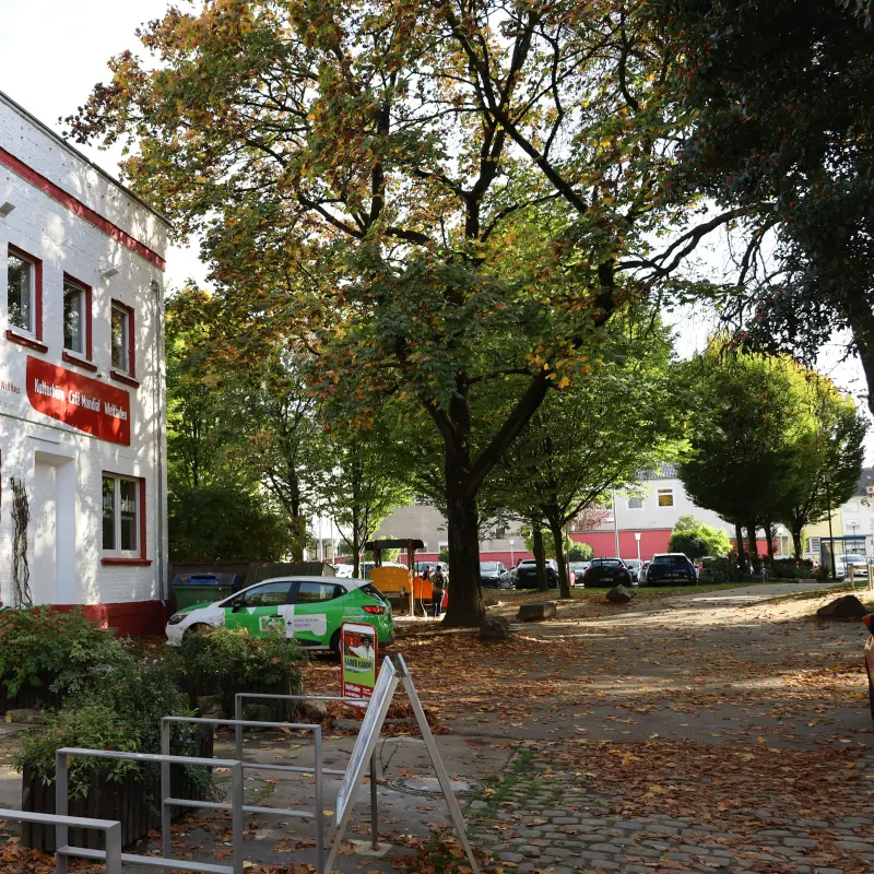 Foto: Au&szlig;enaufnahme vom AllerWeltHaus.