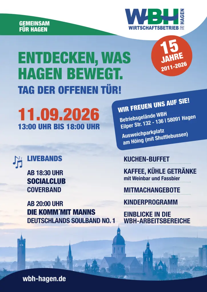 Tag der offenen Tür beim Wirtschaftsbetrieb Hagen WBH AöR
