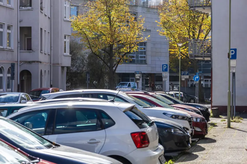 Parken in der Mollstra&szlig;e