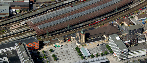 Der Hagener Hauptbahnhof zählt zu den wichtigsten Eisenbahnknotenpunkten in Deutschland. Foto: Hans Blossey