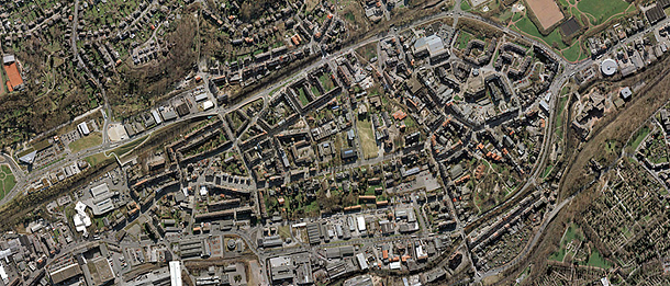 Der Stadtteil Haspe aus der Vogelperspektive. (Foto: Stadt Hagen) Der Stadtteil Haspe aus der Vogelperspektive. (Foto: Stadt Hagen)