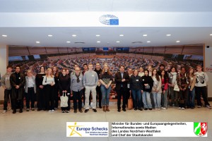 Schülerinnen und Schüler aus Hagen besuchten das Europäische Parlament in Brüssel. (Foto: Büro Dennis Radtke)