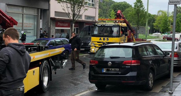 Der Abschleppdienst im Einsatz