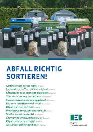 Flyer: Abfall richtig sortieren!