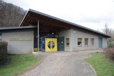 Der Eingangsbereich des Kinderhauses Droste-Hülshoff-Straße. (Foto: Max Gerhard/Stadt Hagen)