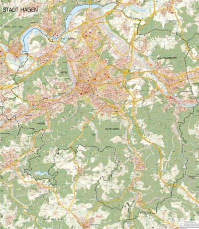 Hagener Stadtplan