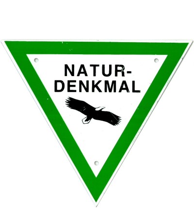 Naturdenkmal-Schild