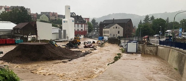 Das Hochwasser im Juli 2021 sorgte in Hagen für zahlreiche Schäden. (Foto: Feuerwehr Hagen)