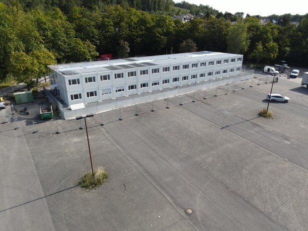 Im Containerdorf in Hohenlimburg finden 88 Menschen Platz. (Foto: Dennis Noklies/Stadt Hagen)
