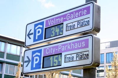 Parkleitsystem: Freie Plätze schnell gefunden. (Foto: Michael Kaub/Stadt Hagen)