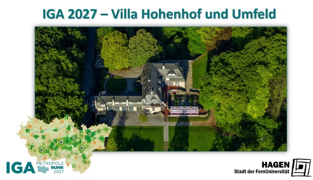 Auch die Gartenanlage der Villa Hohenhof ist eines der IGA-Projekte 2027. (Foto: Hans Blossey) Auch die Gartenanlage der Villa Hohenhof ist eines der IGA-Projekte 2027. (Foto: Hans Blossey)